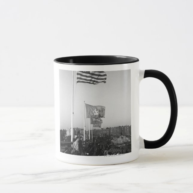 People in Bleachers Mug (Right)