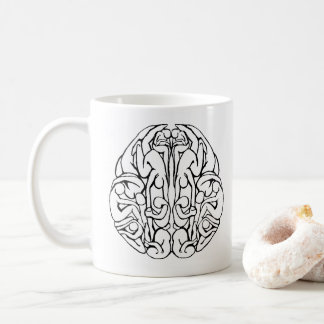 People in my brain stamp coffee mug