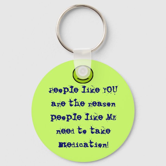 People like you key chain with face (Front)