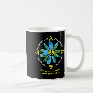 People Living Life In Peace Vintage 80s Hipe Men W Coffee Mug