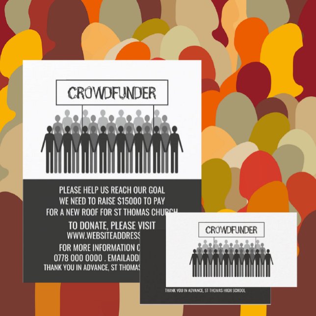 People Logo, Crowdfunder, Crowdfunding Business Card (Creator Uploaded)