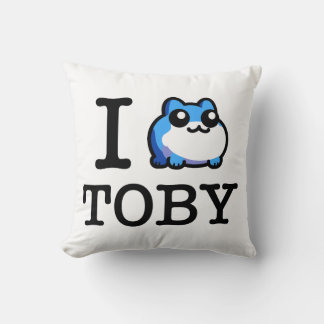 People Love Toby Throw Pillow