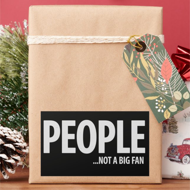 People Not A Fan About Me Sarcastic Funny  Sticker (Holiday)