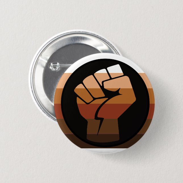 People of Colour (POC) Pride 2 Inch Round Button (Front & Back)