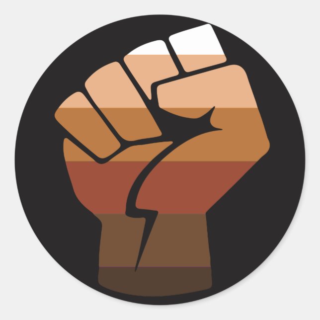 People of Colour (POC) Pride Classic Round Sticker (Front)