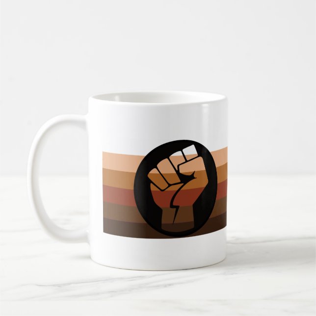 People of Colour (POC) Pride Coffee Mug (Left)
