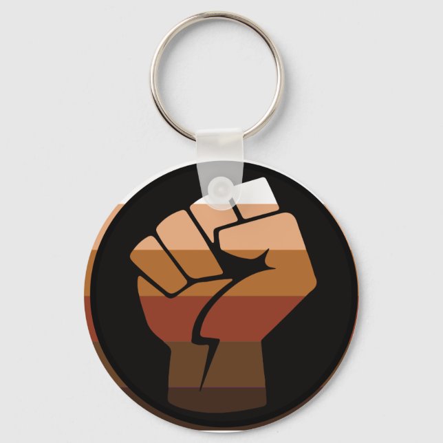 People of Colour (POC) Pride Keychain (Front)
