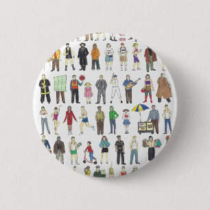 People of NYC New York City Neighbourhoods Citizen 2 Inch Round Button