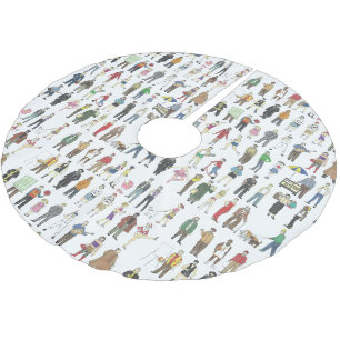 People of NYC New York City Neighbourhoods Citizen Brushed Polyester Tree Skirt