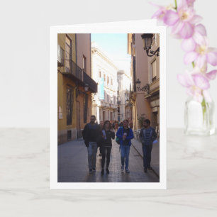 People of Valencia, Valencia City, Spain Card