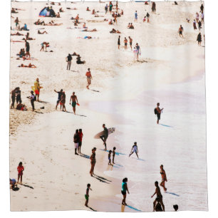 People on beach in the morning