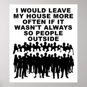 People Outside Funny Poster