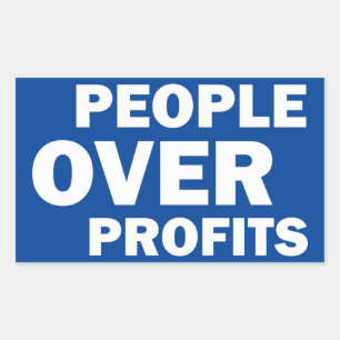 People Over Profits Sticker