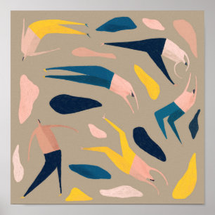 People Pattern Poster