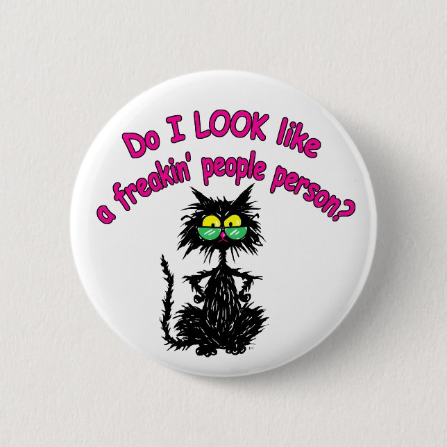 PEOPLE PERSON 2 INCH ROUND BUTTON (Front)