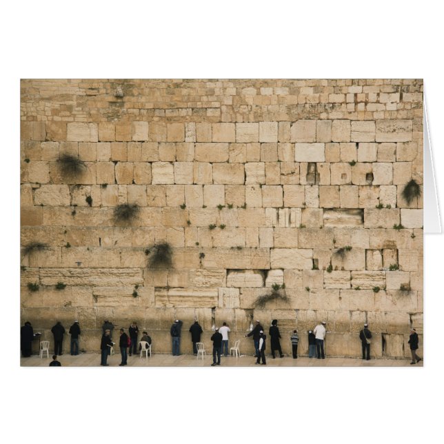 People praying at the wailing wall (Front Horizontal)