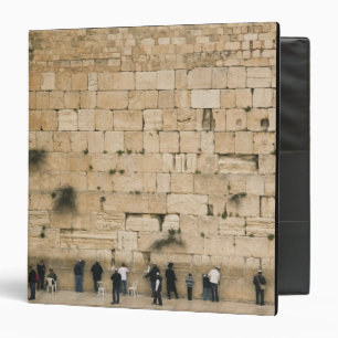 People praying at the wailing wall binder