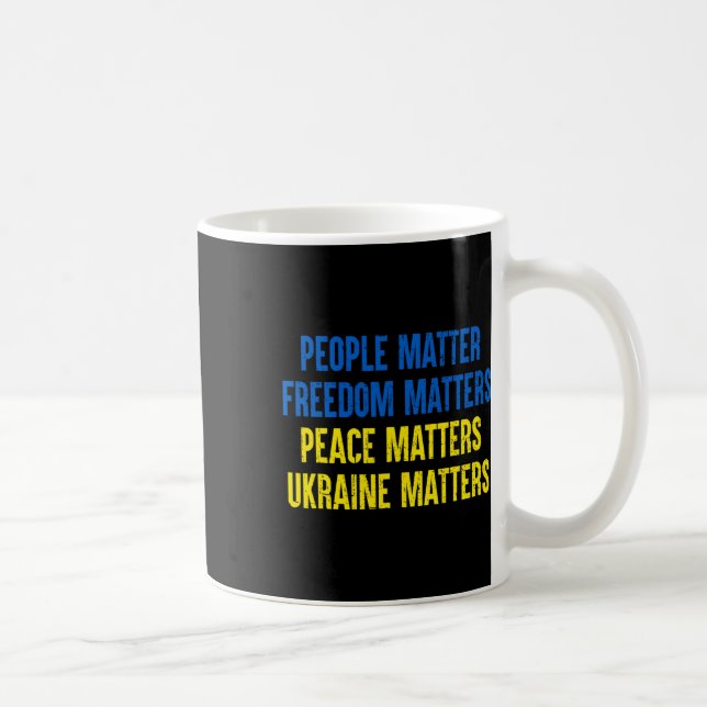 People Problem Freedom Problems Peace Problems Ukr Coffee Mug (Right)