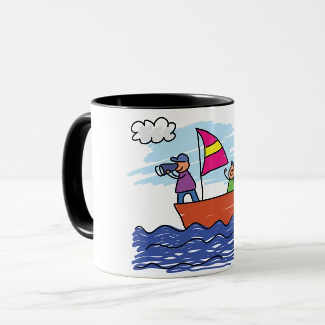 People Sailing Mug (Front Left)