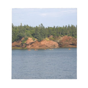 People sea kayaking in the Bay of Fundy at St. Notepad