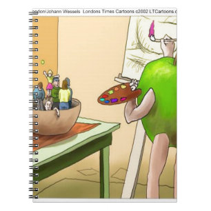 People Still Life Funny Cartoon Notebook