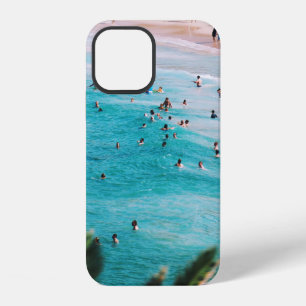 People swimming in the beach iPhone 12 case