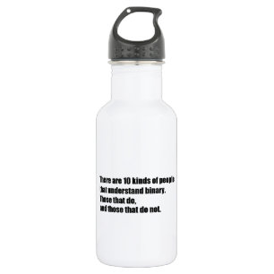 People that understand binary 532 ml water bottle