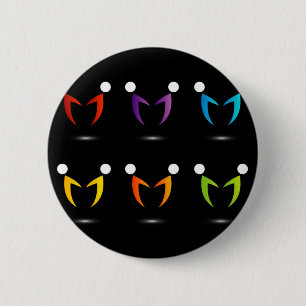 People together showing unity 2 inch round button