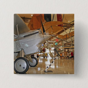 People touring National Museum of Naval Aviation 2 Inch Square Button