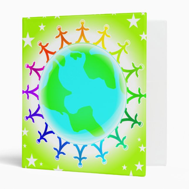 People united atop world globe binder (Front/Inside)