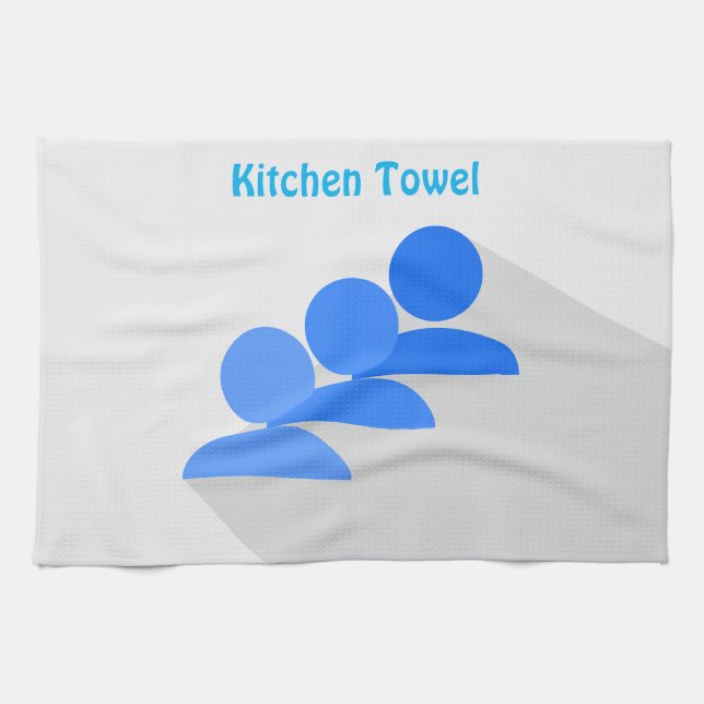 People Vector Graphic Kitchen Towel (Horizontal)