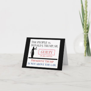 People versus Trump Guilty Verdict Card