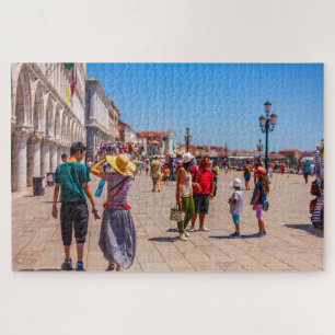 People walking in Venice, Italy Jigsaw Puzzle