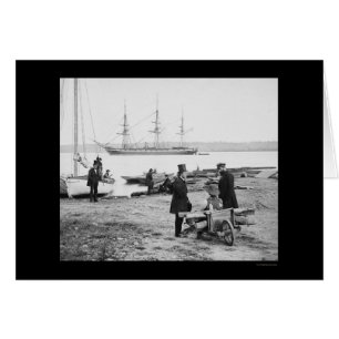 People Watching the Steam Frigate, Pensacola 1861