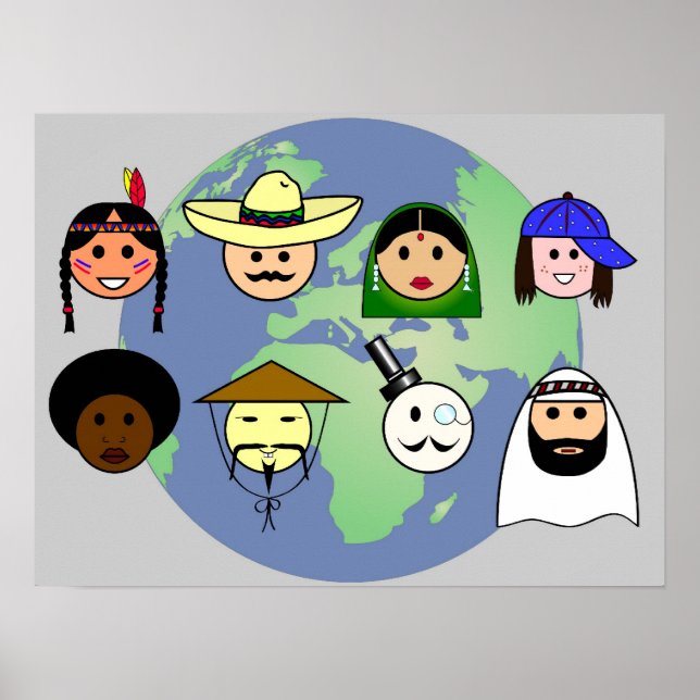 'People worldwide'  poster (Front)