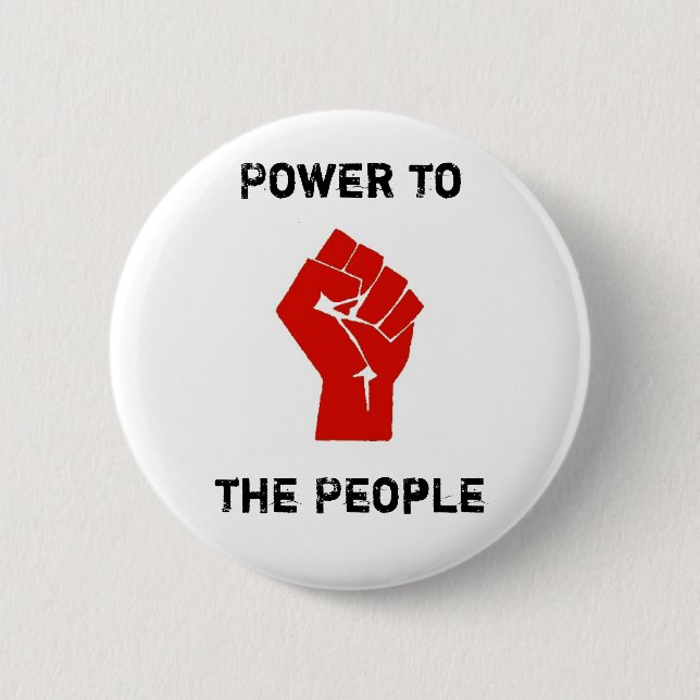 PeoplePower 2 Inch Round Button (Front)