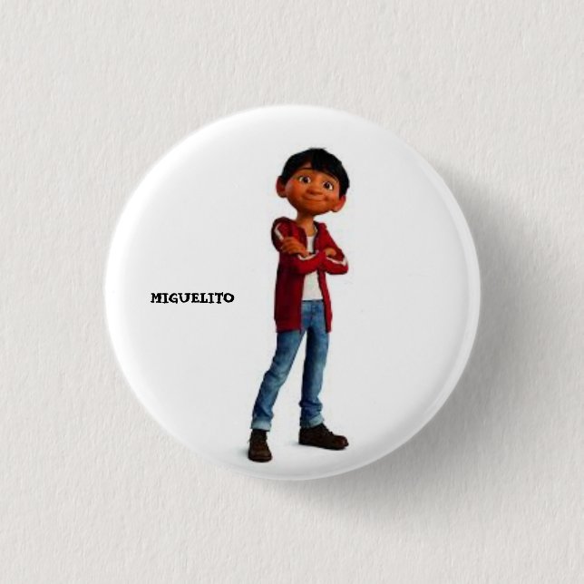 PEOPLE'S CHAPA CALLED MIGUEL 1 INCH ROUND BUTTON (Front)