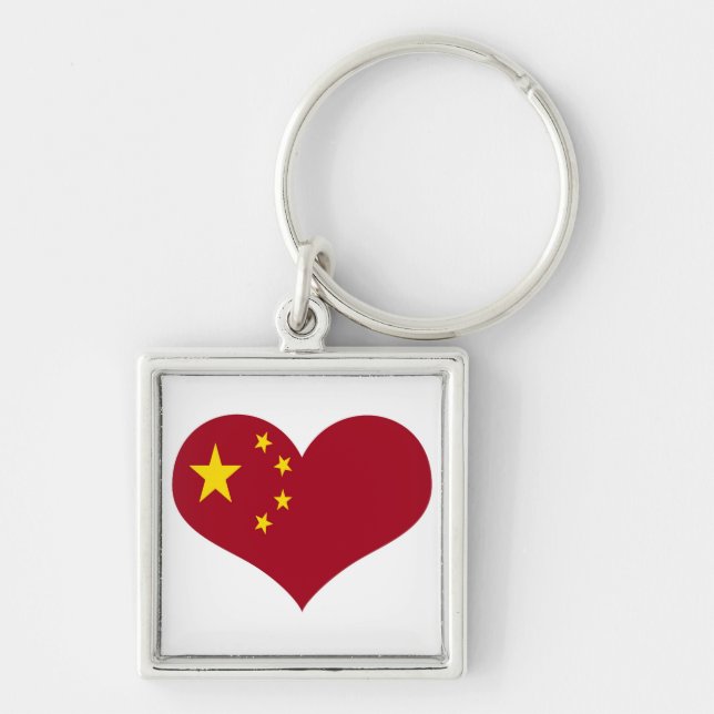 People's Republic of China flag Keychain (Front)