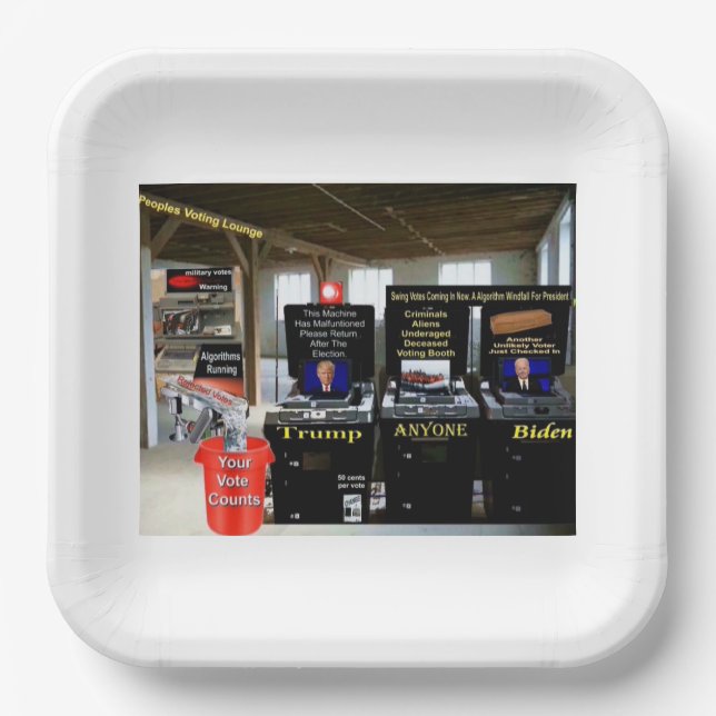 peoples voting lounge paper plate (Front)