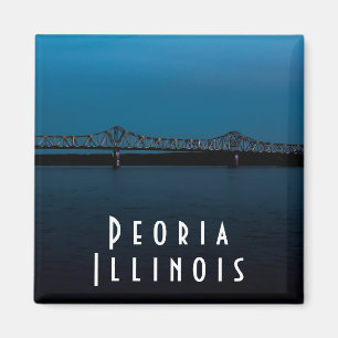 Peoria Illinois River au Sunset Magnet