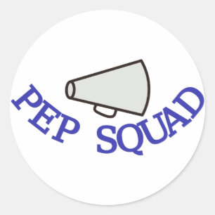 Pep Squad Classic Round Sticker