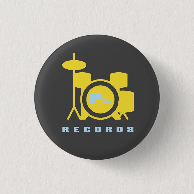 Pep Talk Records 1 Inch Round Button (Front)