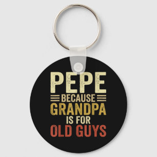 Pepe Design For Grandpa From Grandkids Fathers Day Keychain
