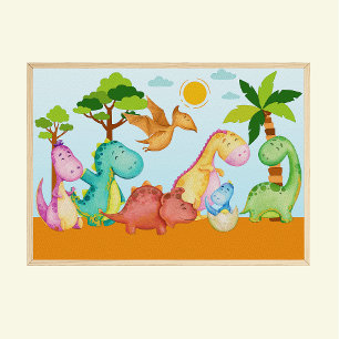 Pépinière Dinosaures Imprimer Dinos Poster de la s