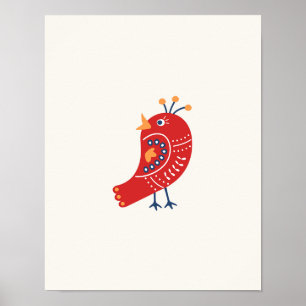 Pépinière Imprimer Poster minimaliste pour oiseaux