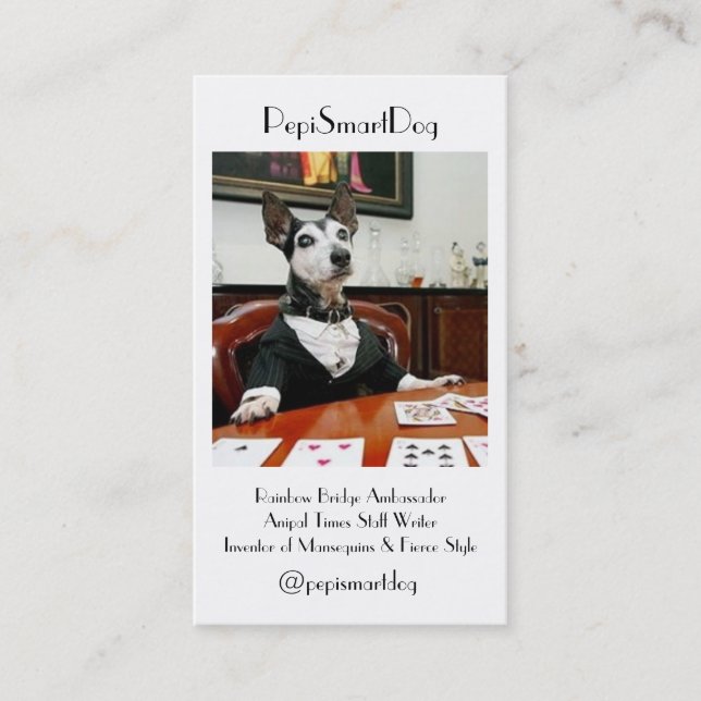 PepiSmartDog Business Cards (5) (Front)