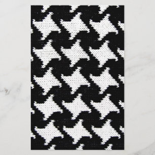 Pepita black and white stationery