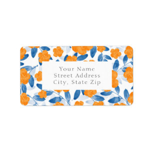 Pépites d'aquarelle et Feuille étiquettes Motifs