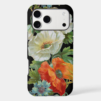 Pépites d'orange blanc Vintage Floral