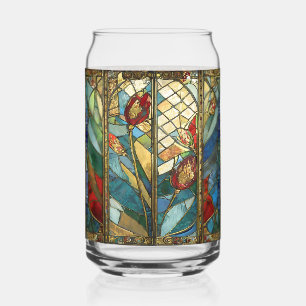 Pépites en chef rouges en verre tendu au lever du 